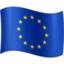 drapeau : Union européenne Emoji (Facebook)