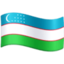 drapeau : Ouzbékistan Emoji (Facebook)