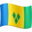 flag: Saint Vincent og Grenadinerne Emoji (Facebook)