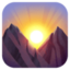 Sunrise Over Mountains Emoji (Facebook)