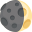 Waxing Crescent Moon Emoji (Facebook)