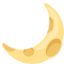 Crescent Moon Emoji (Facebook)