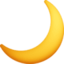 Crescent Moon Emoji (Facebook)