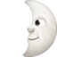 First Quarter Moon Face Emoji (Facebook)