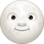 pleine lune avec visage Emoji (Facebook)