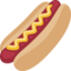 Hot Dog Emoji (Facebook)
