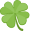 Four Leaf Clover Emoji (Facebook)