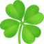 Four Leaf Clover Emoji (Facebook)