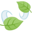 Leaf Fluttering In Wind Emoji (Facebook)