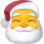 père Noël Emoji (Facebook)