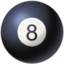 Pool 8 Ball Emoji (Facebook)