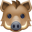 Boar Emoji (Facebook)