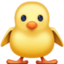 Front-Facing Baby Chick Emoji (Facebook)