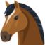 Horse Face Emoji (Facebook)