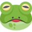 Frog Face Emoji (Facebook)