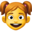 lány Emoji (Facebook)