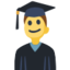 Man Student Emoji (Facebook)