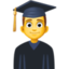 Man Student Emoji (Facebook)