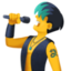 Man Singer Emoji (Facebook)