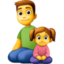 famiglia: uomo e bambina Emoji (Facebook)