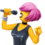 Woman Singer Emoji (Facebook)