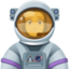 astronautė Emoji (Facebook)