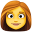 moteris Emoji (Facebook)