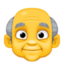 idős férfi Emoji (Facebook)