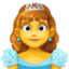 prințesă Emoji (Facebook)