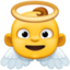 bebê anjo Emoji (Facebook)