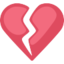Broken Heart Emoji (Facebook)