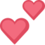 Two Hearts Emoji (Facebook)