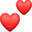 Two Hearts Emoji (Facebook)