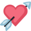 Heart With Arrow Emoji (Facebook)