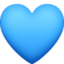 Blue Heart Emoji (Facebook)