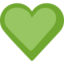 Green Heart Emoji (Facebook)