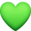 Green Heart Emoji (Facebook)