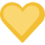 Yellow Heart Emoji (Facebook)