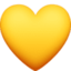 cuore giallo Emoji (Facebook)