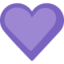 Purple Heart Emoji (Facebook)