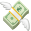 Money With Wings Emoji (Facebook)