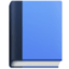 blauw boek Emoji (Facebook)