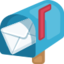 Open Mailbox With Raised Flag Emoji (Facebook)