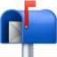 Open Mailbox With Raised Flag Emoji (Facebook)