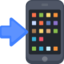 Mobile Phone With Arrow Emoji (Facebook)