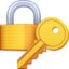 Locked With Key Emoji (Facebook)