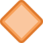 Large Orange Diamond Emoji (Facebook)