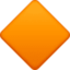 Large Orange Diamond Emoji (Facebook)