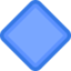 Large Blue Diamond Emoji (Facebook)