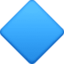 Large Blue Diamond Emoji (Facebook)